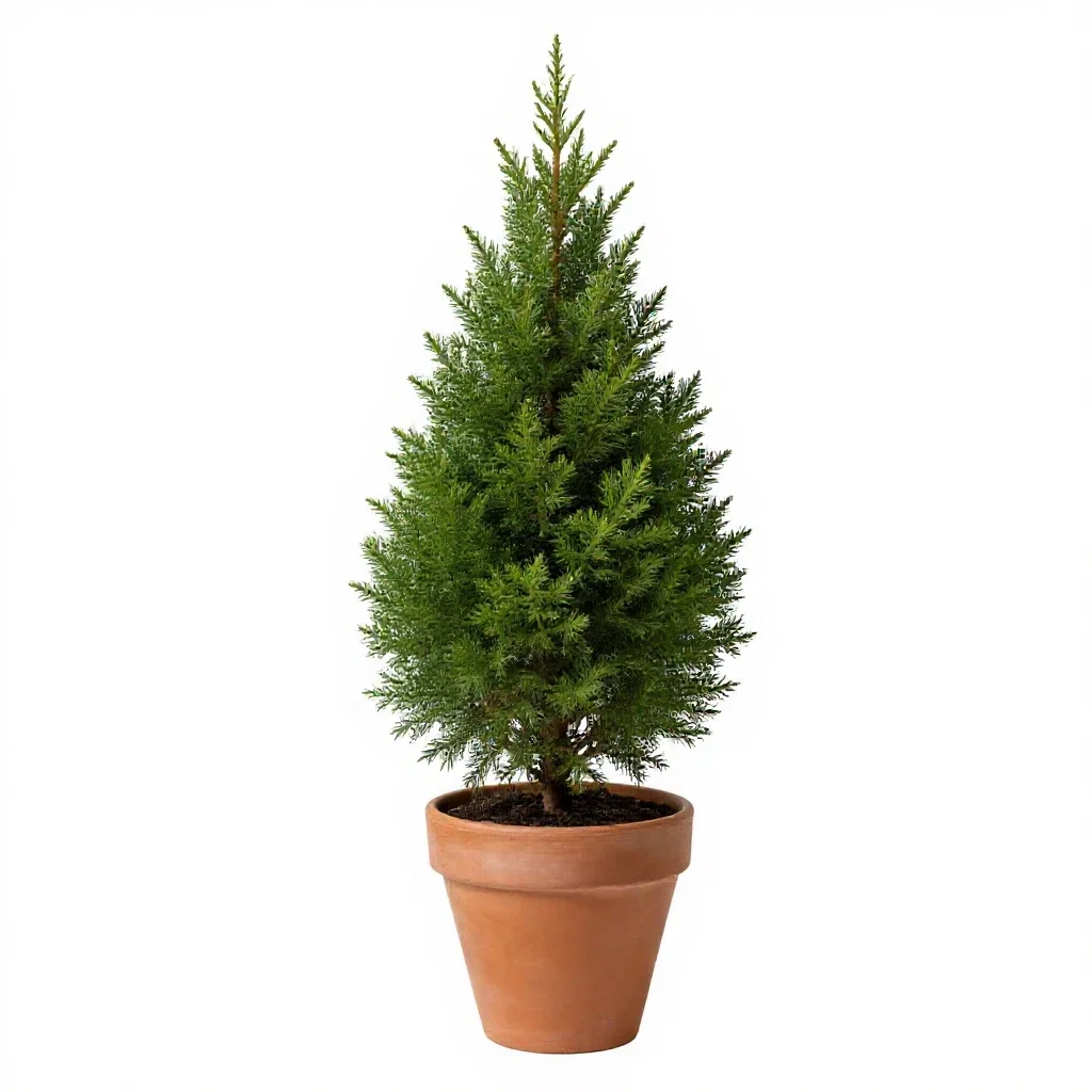 Arborvitae isolated on a white background