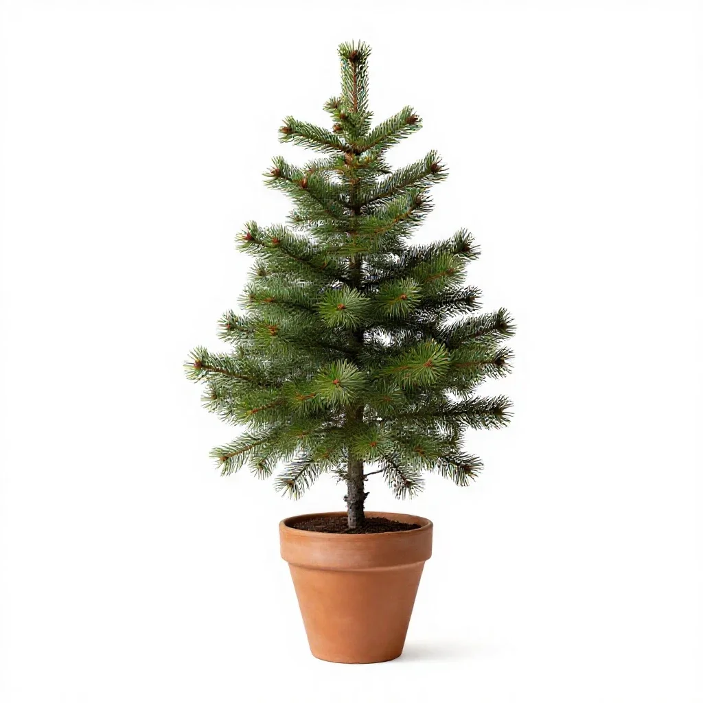 Eastern hemlock isolated on a white background