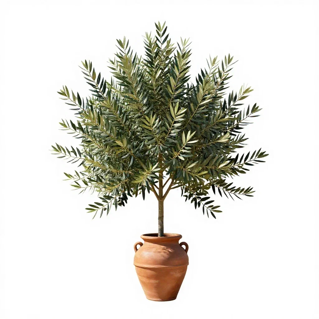 Olive tree isolated on a white background