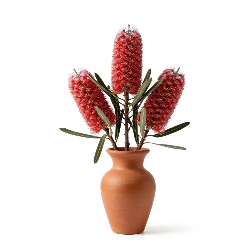 Banksia isolated on a white background