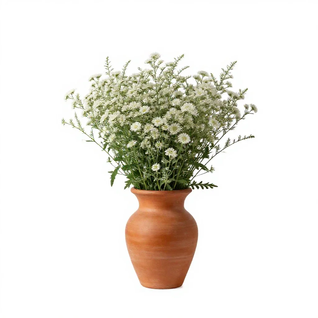 Basket flower isolated on a white background