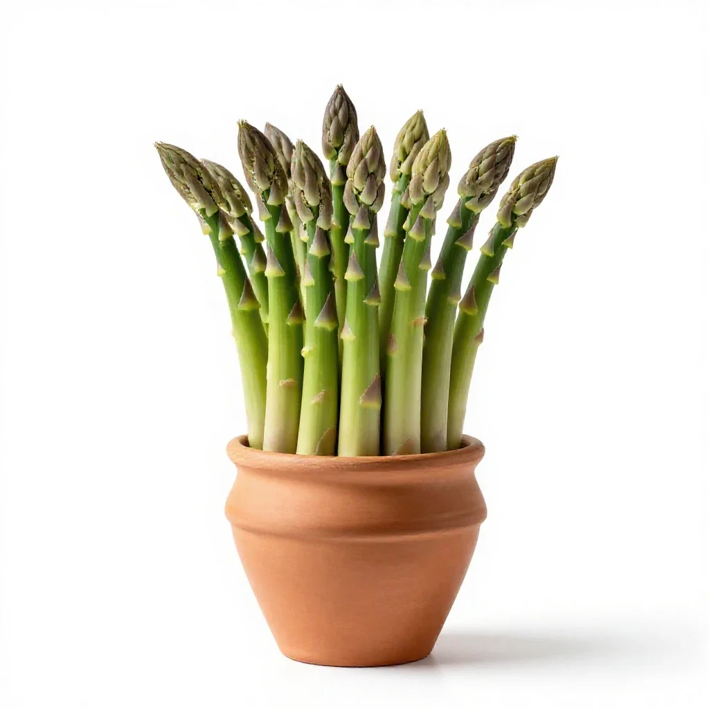 Bath asparagus isolated on a white background