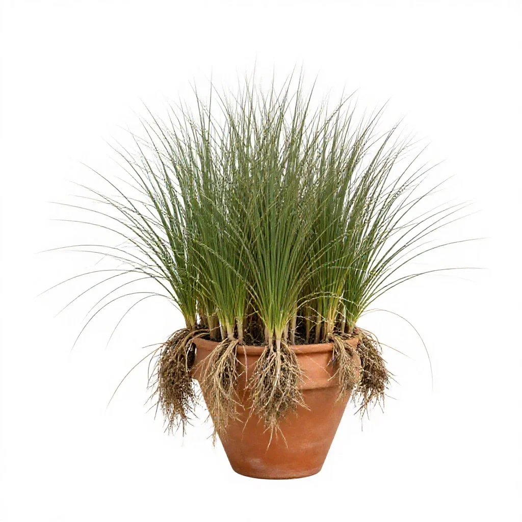 Beach grass isolated on a white background