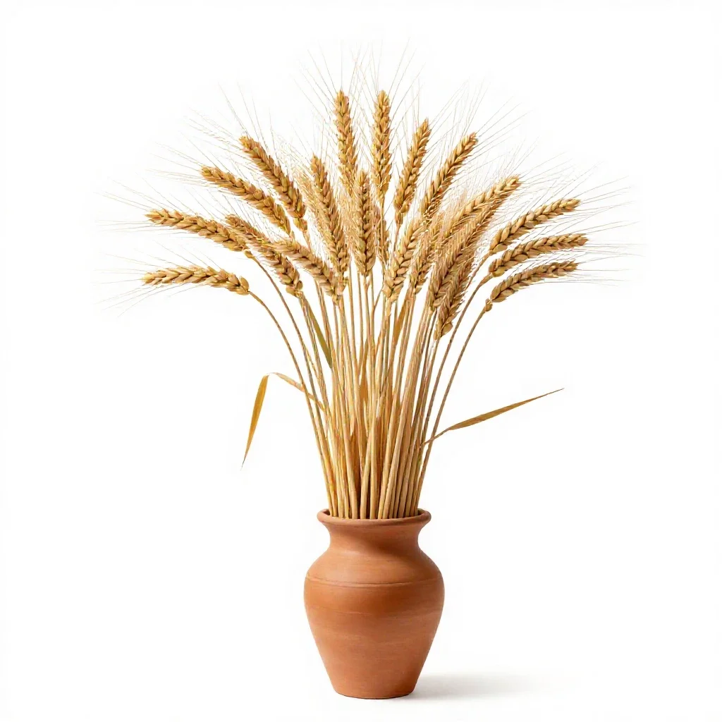 Bearded wheatgrass isolated on a white background