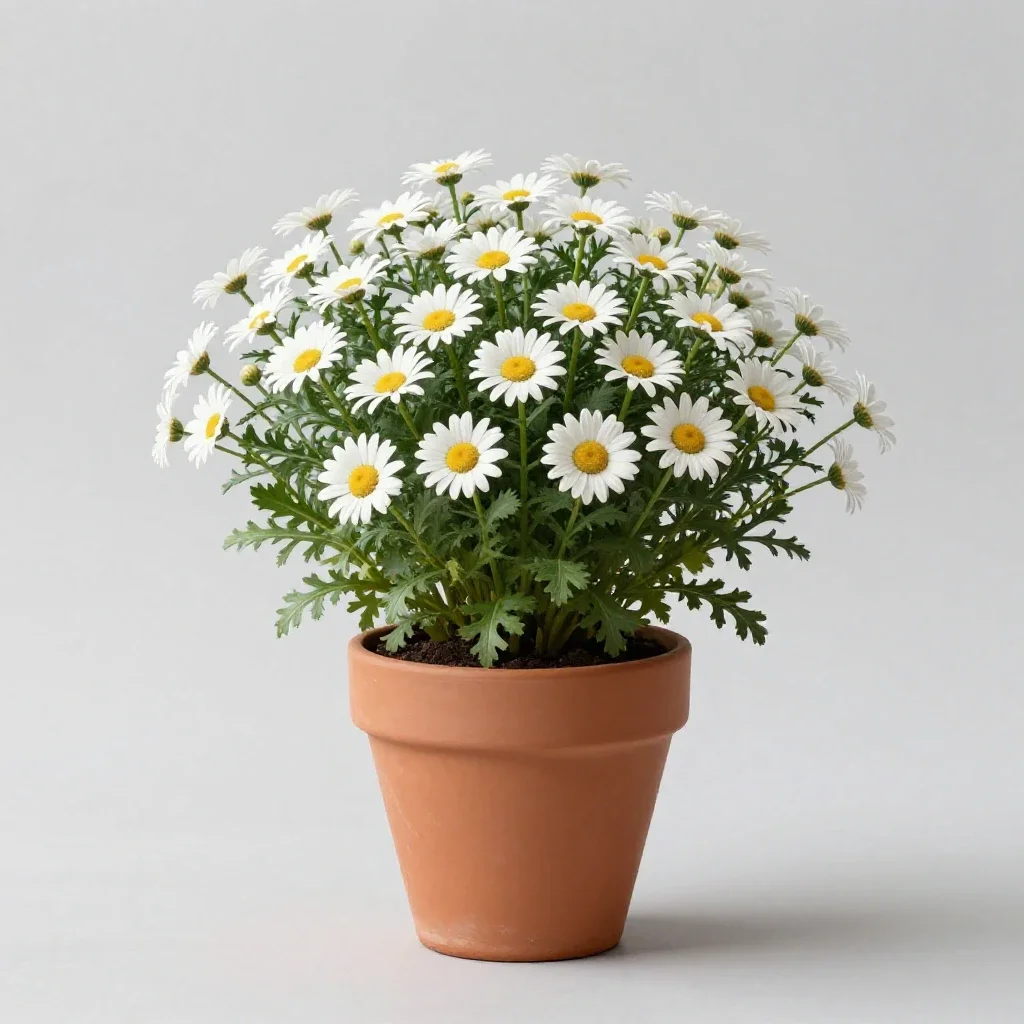 Blackfoot daisy isolated on a white background