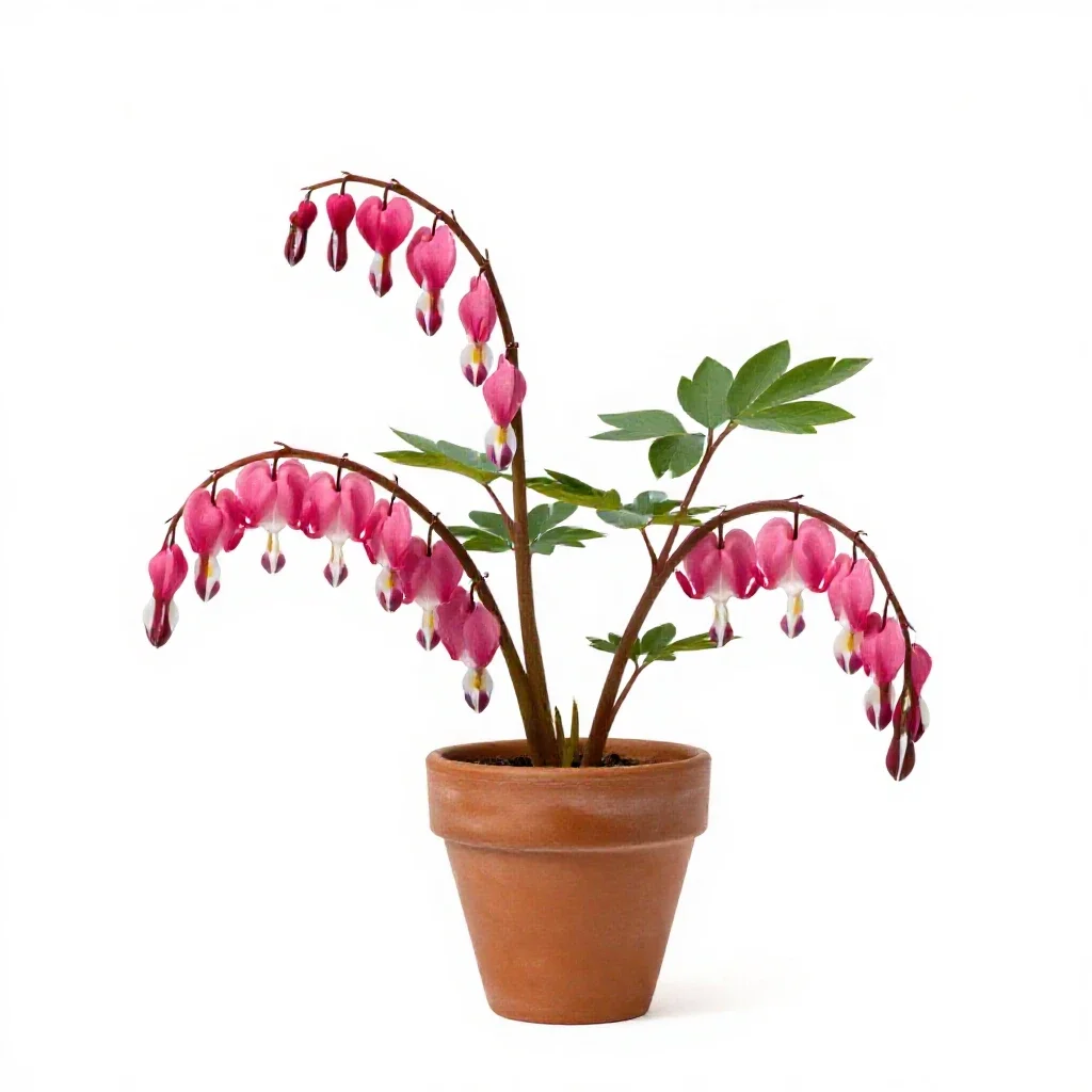 Bleeding heart isolated on a white background