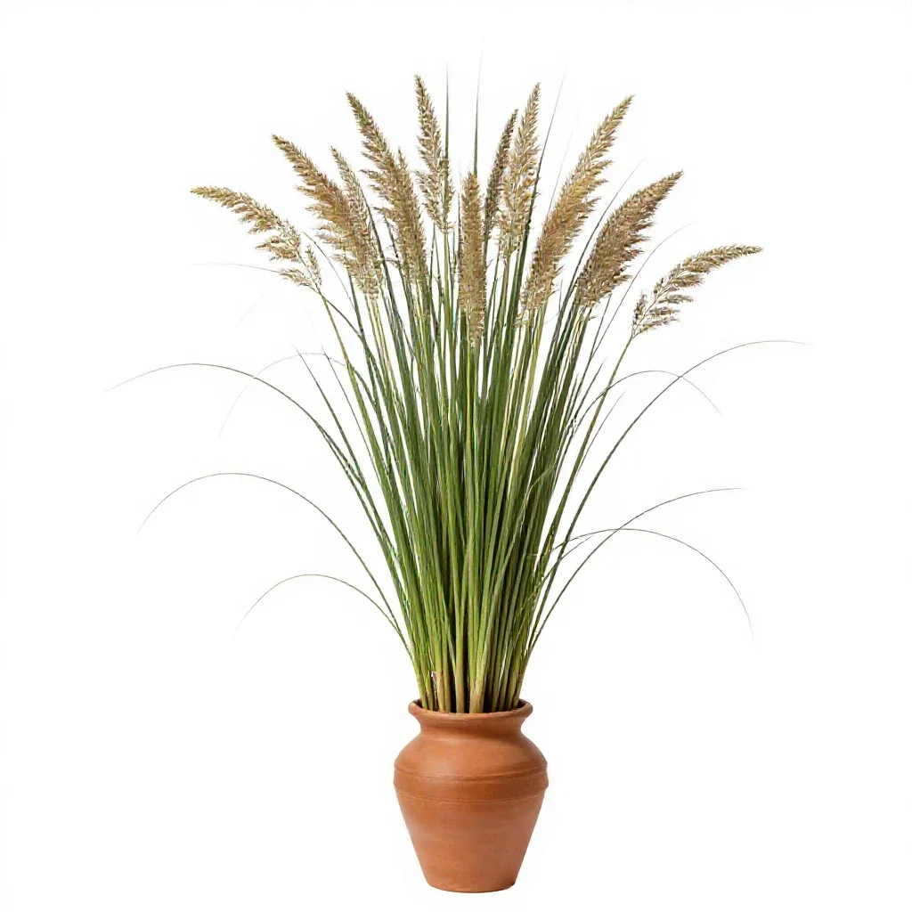 Broomcorn isolated on a white background