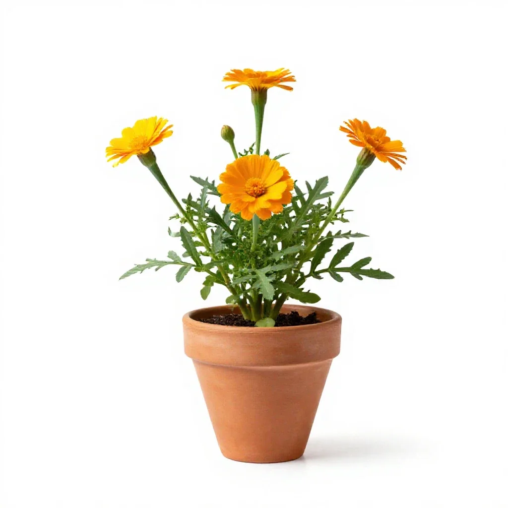 Bur marigold isolated on a white background
