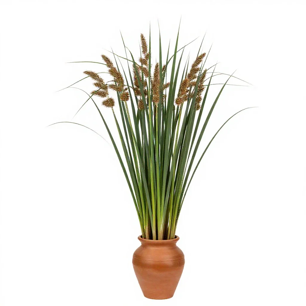 Bur reed isolated on a white background