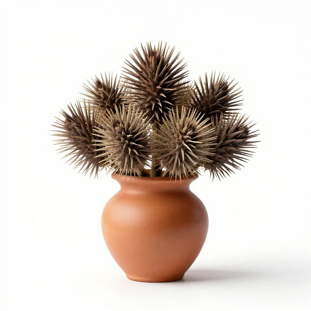 Burdock isolated on a white background