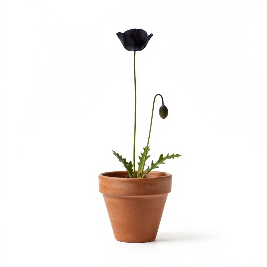 Bush poppy isolated on a white background