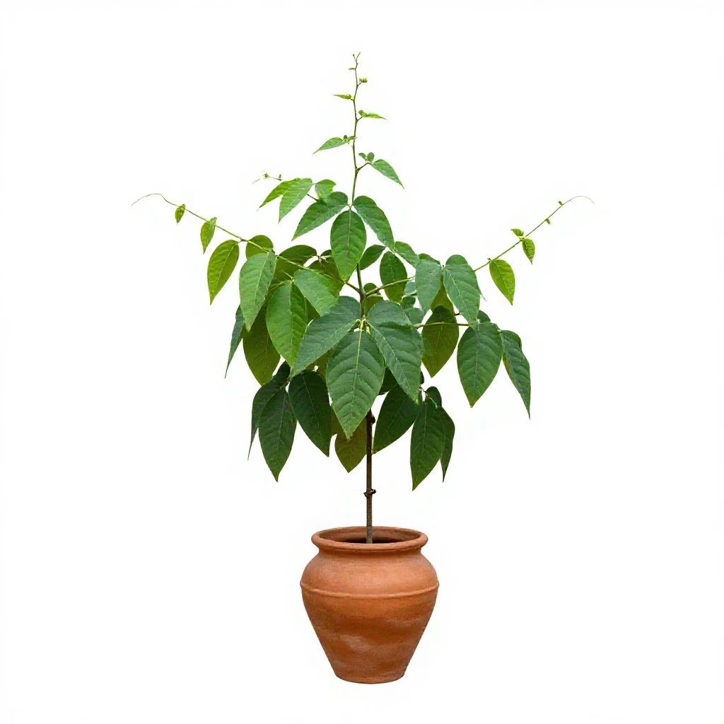 Calabar-bean vine isolated on a white background