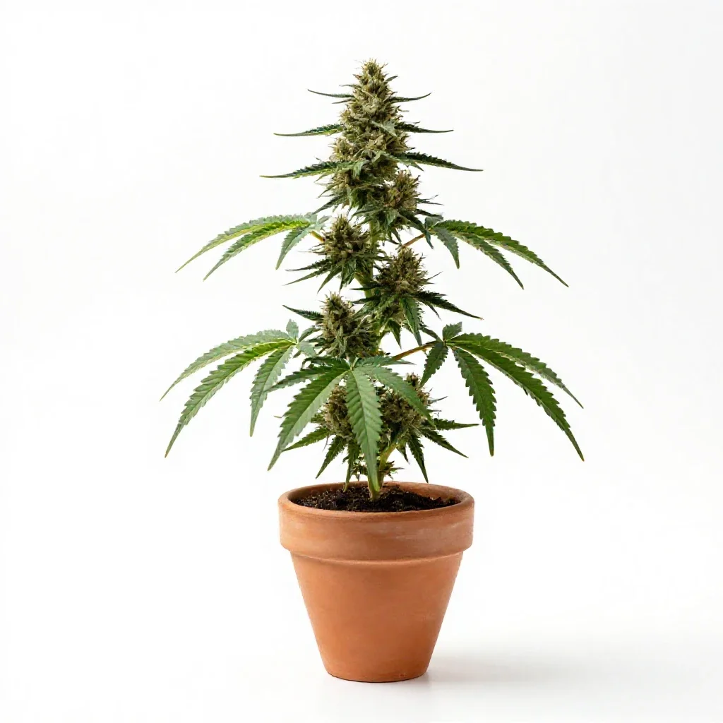 Cannabis isolated on a white background