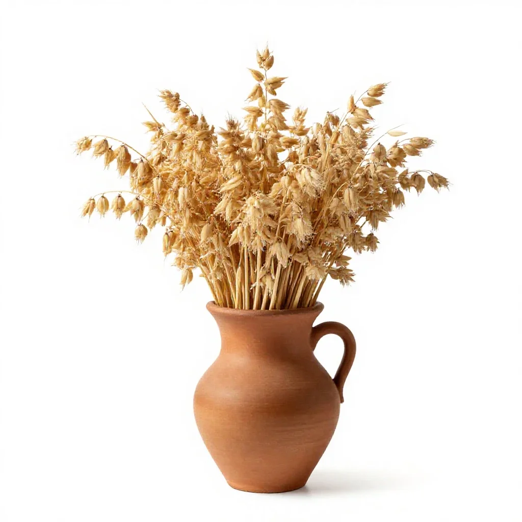 Cereal oat isolated on a white background