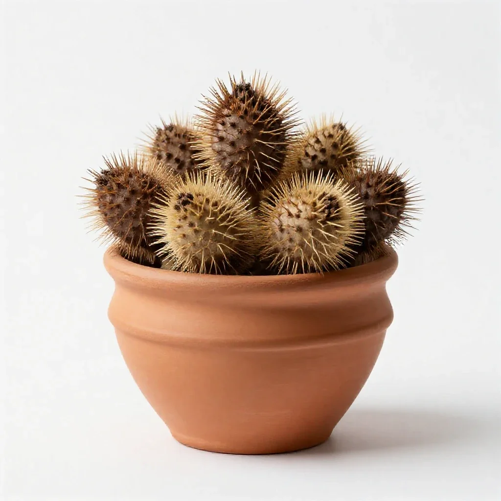 Cocklebur isolated on a white background