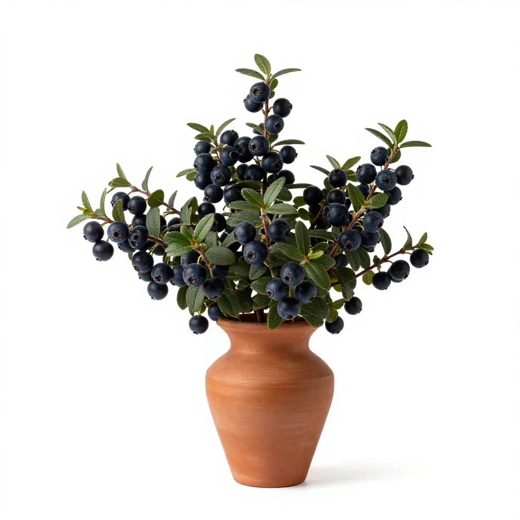 Common bearberry isolated on a white background