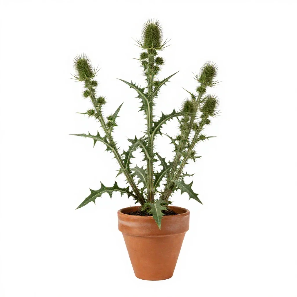 Common burdock isolated on a white background