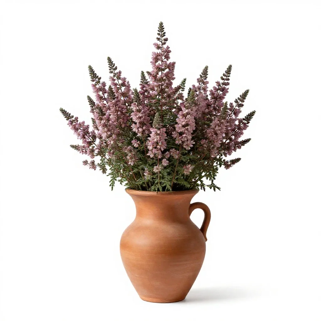 Common heath isolated on a white background