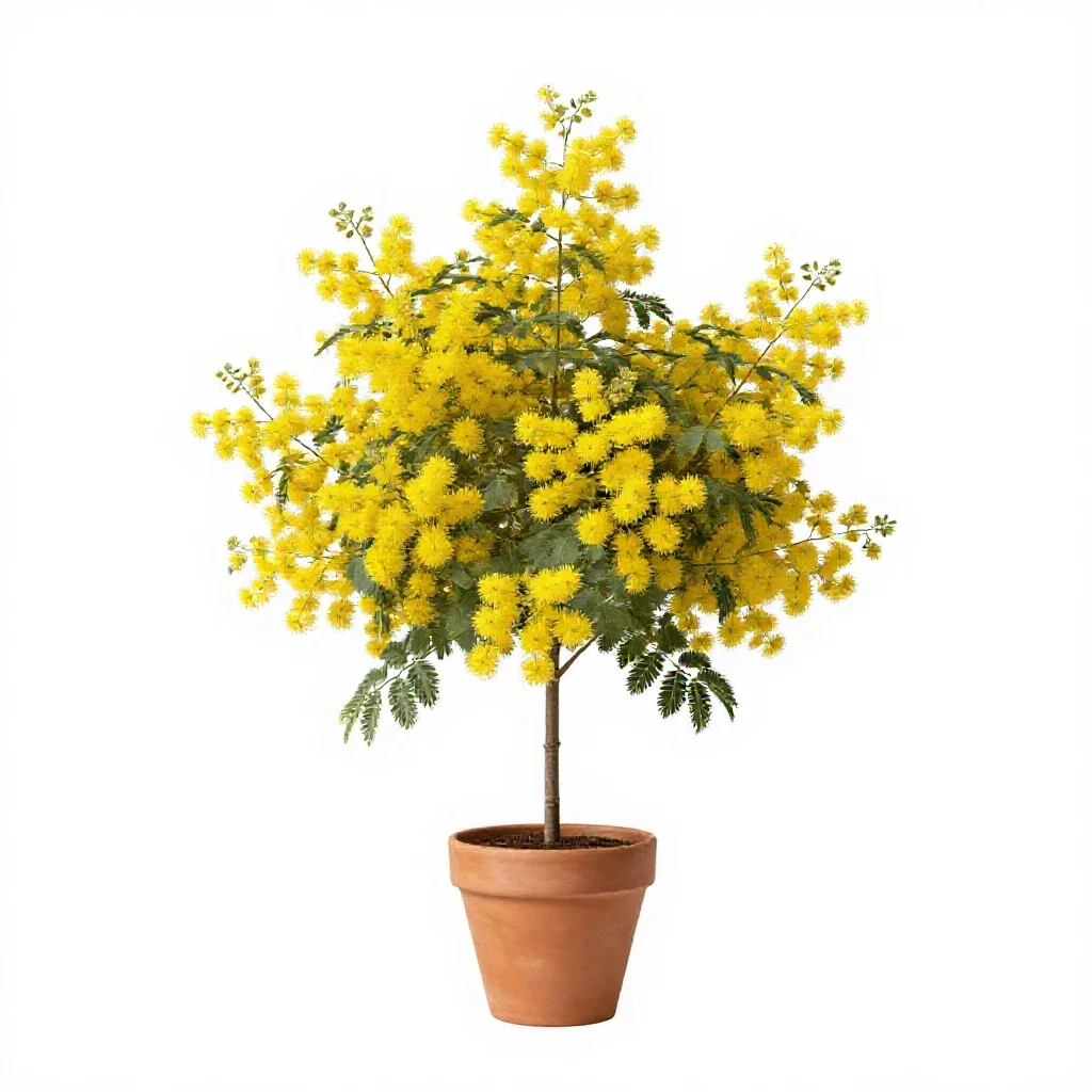 Common laburnum isolated on a white background