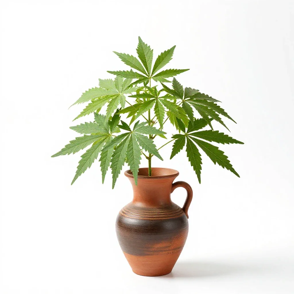 Common mugwort isolated on a white background
