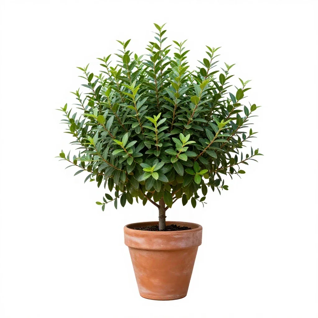 Common privet isolated on a white background