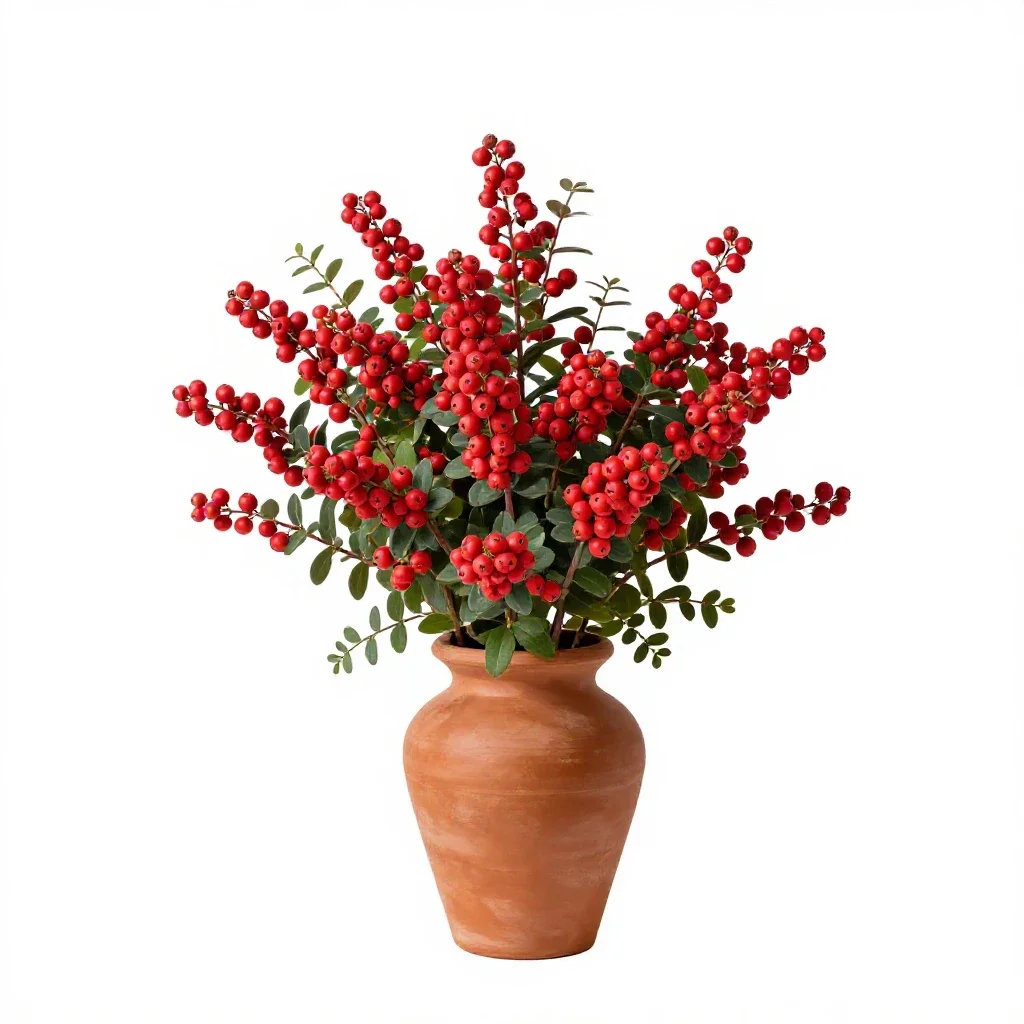 Coralberry isolated on a white background