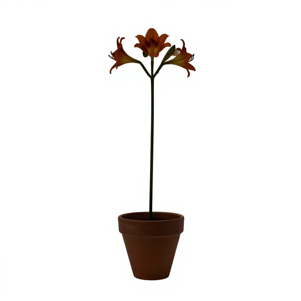 Corn lily isolated on a white background