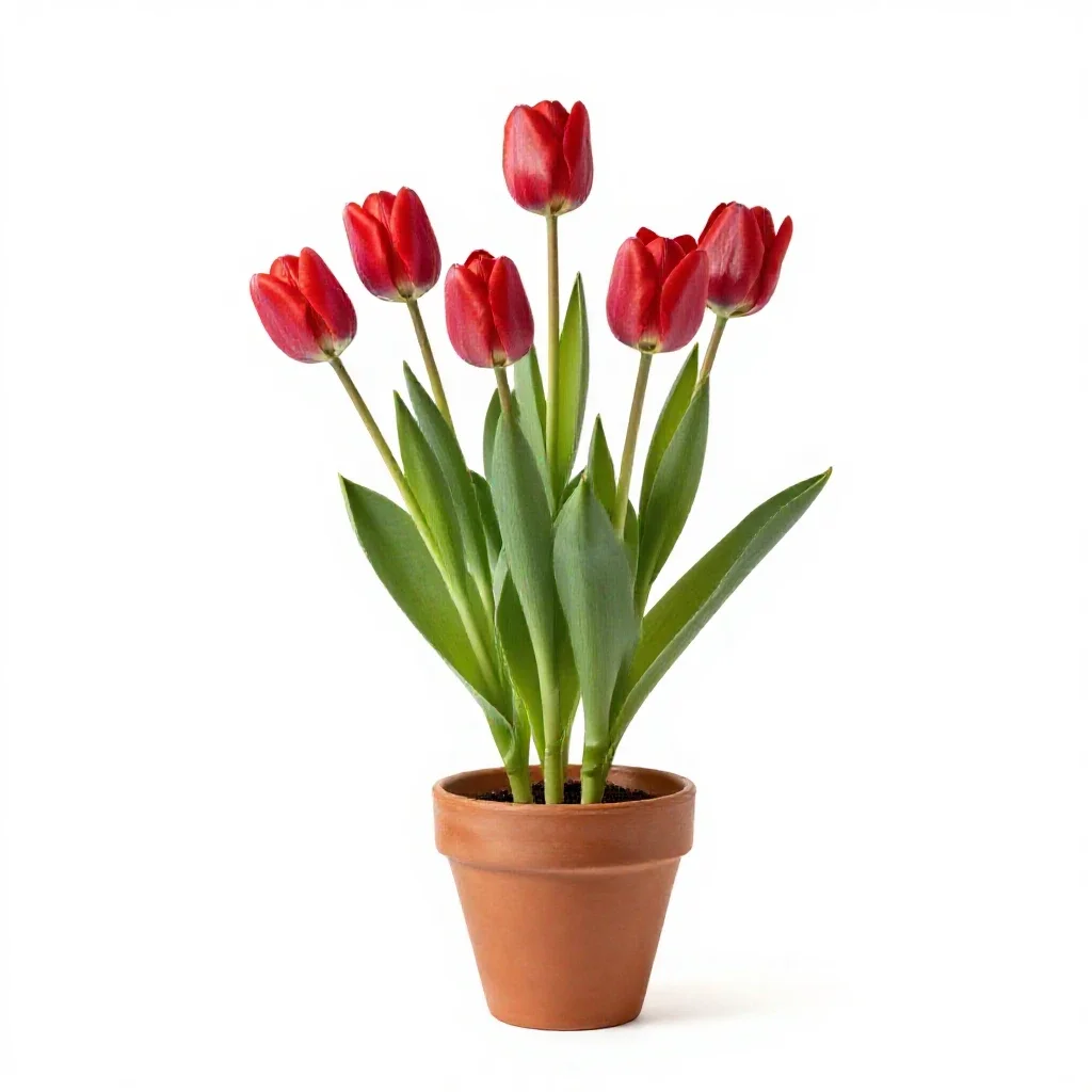 Cottage tulip isolated on a white background