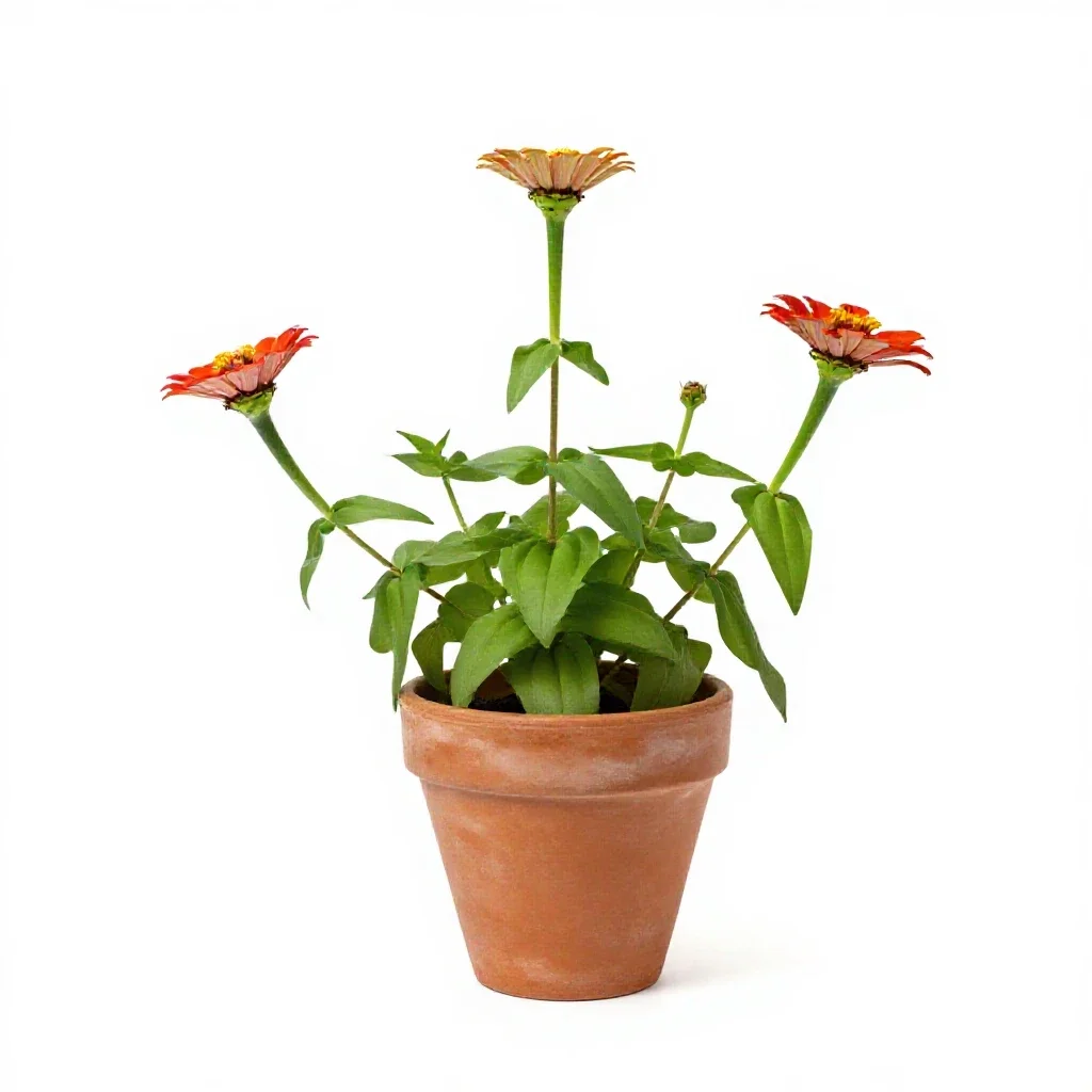 Creeping zinnia isolated on a white background