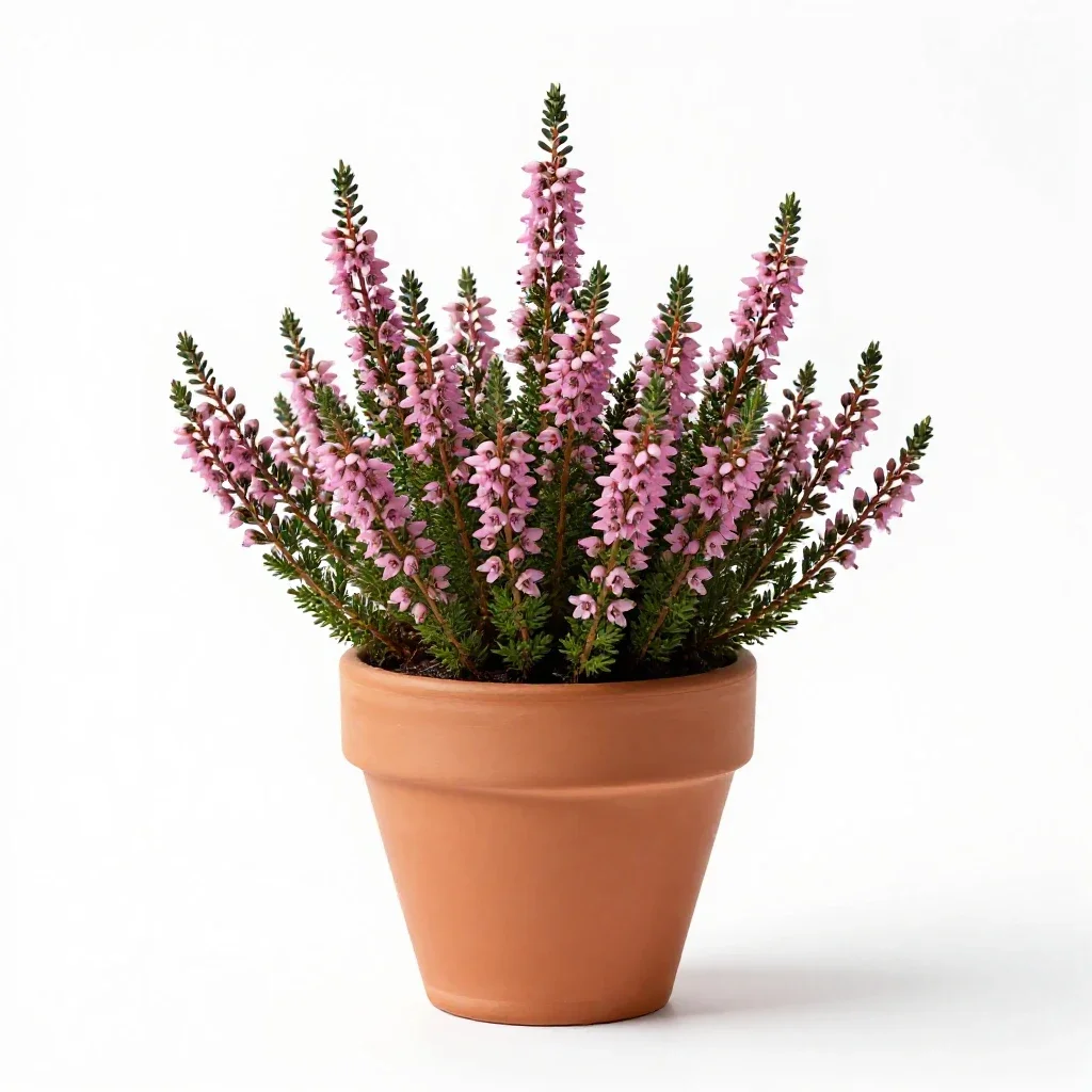 Cross-leaved heath isolated on a white background