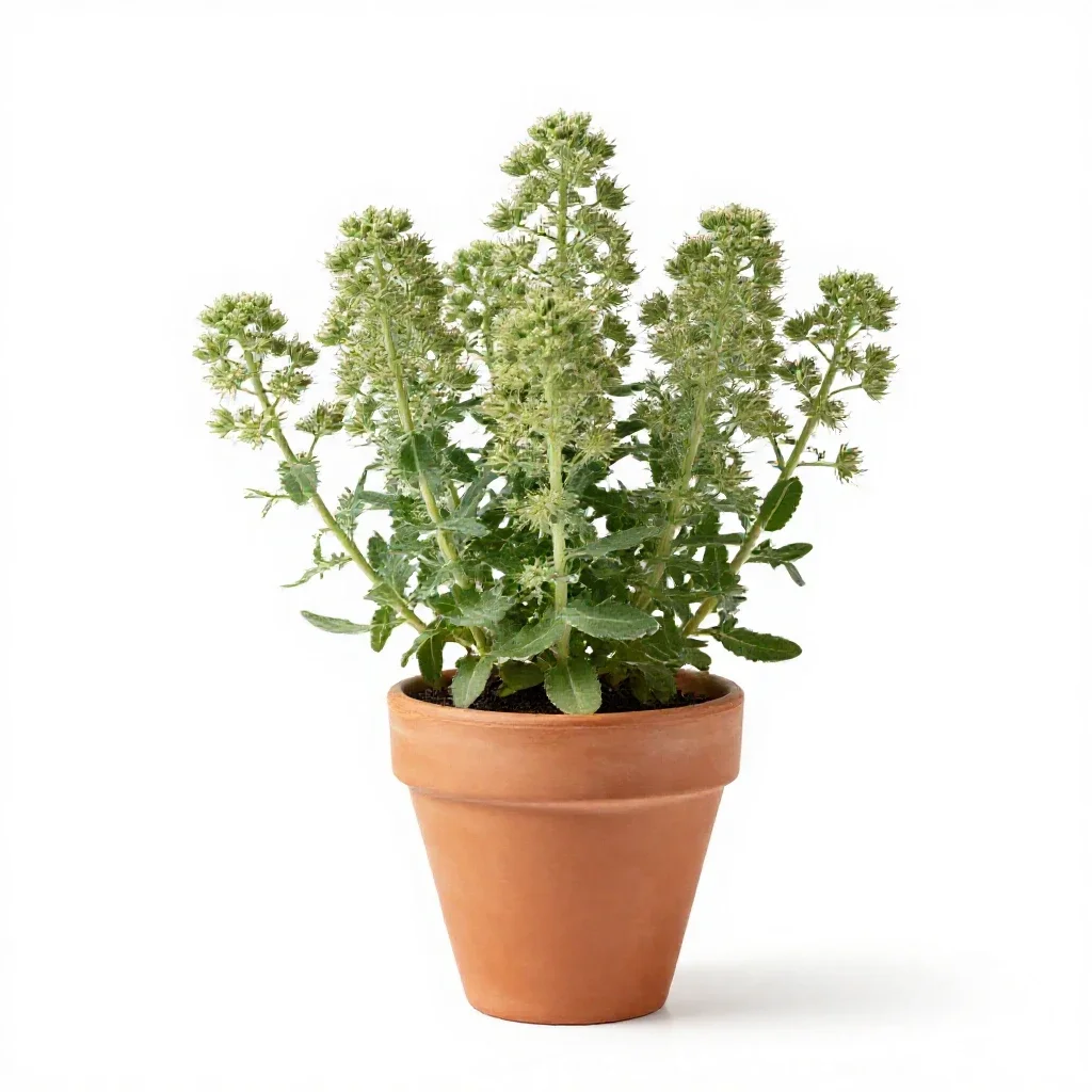 Curlycup gumweed isolated on a white background