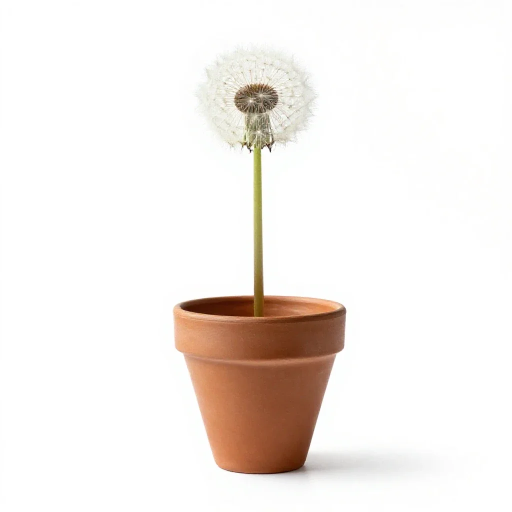 Dandelion isolated on a white background