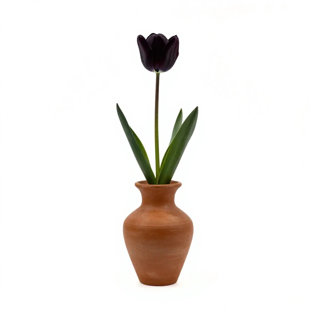 Desert mariposa tulip isolated on a white background
