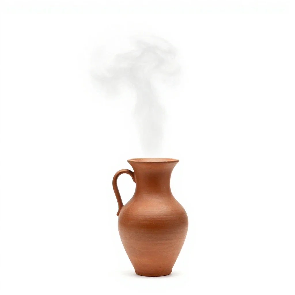 Desert plume isolated on a white background