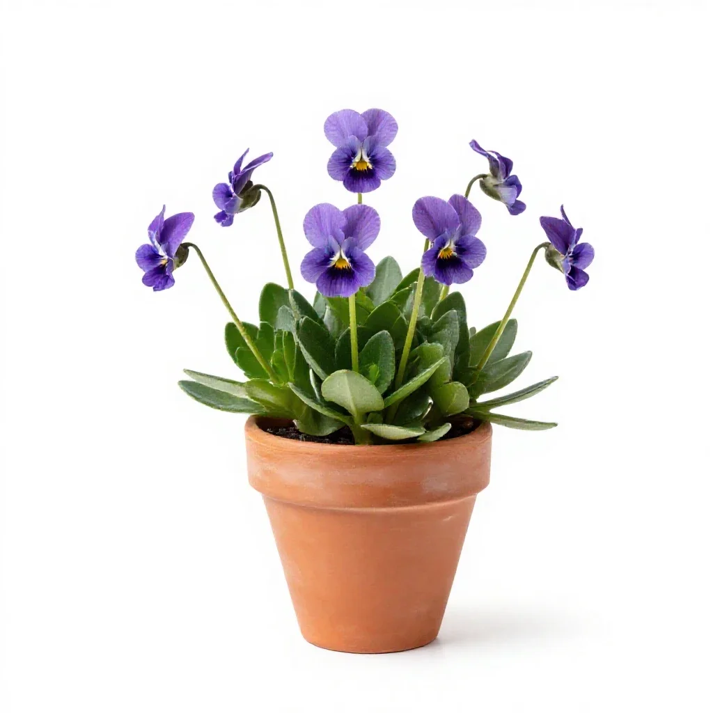 Dog violet isolated on a white background