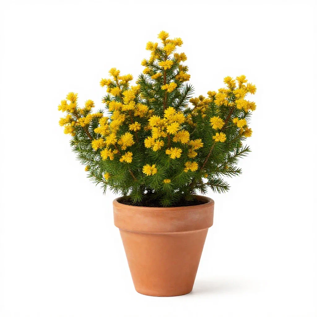 Dwarf golden chinkapin isolated on a white background