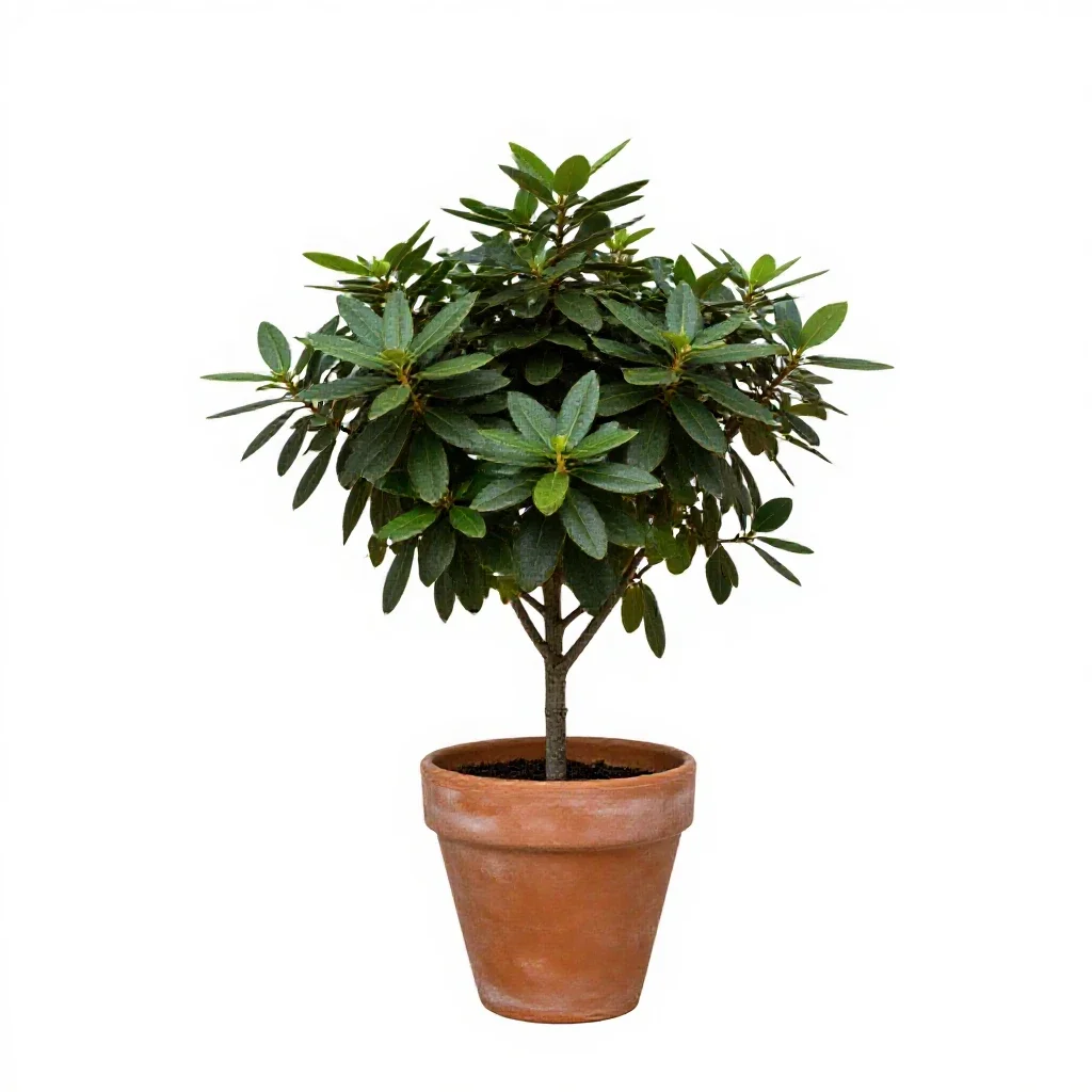 False azalea isolated on a white background