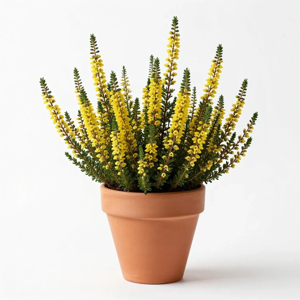 False heather isolated on a white background