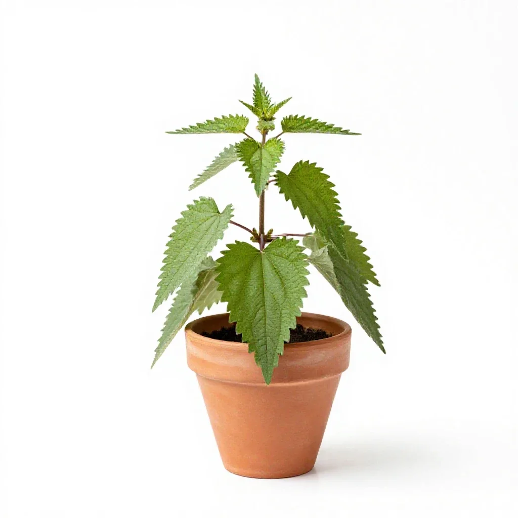 False nettle isolated on a white background