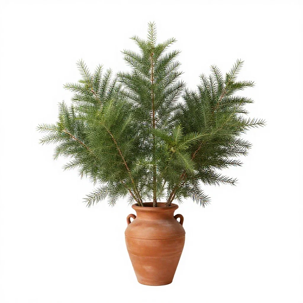 False tamarisk isolated on a white background