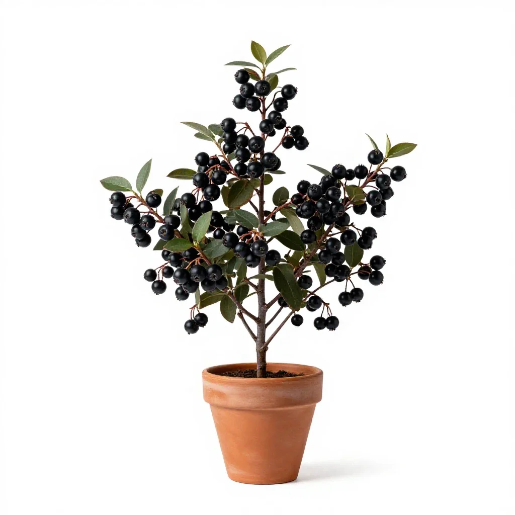 Farkleberry isolated on a white background