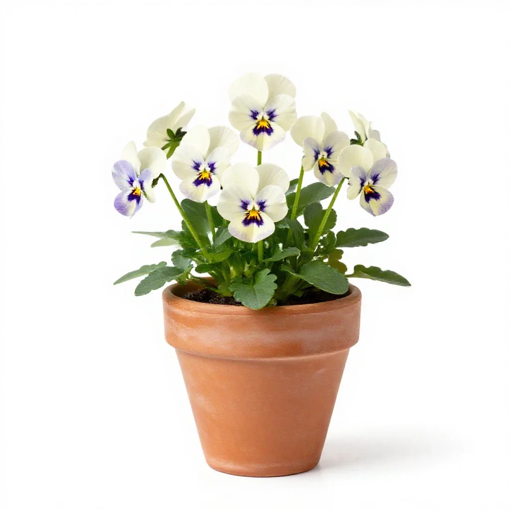 Field pansy isolated on a white background