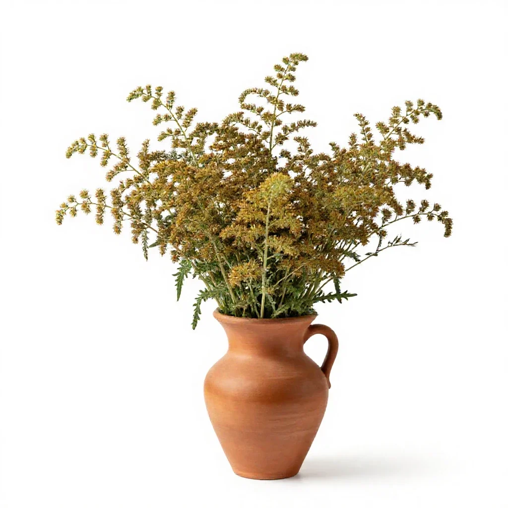 Field wormwood isolated on a white background