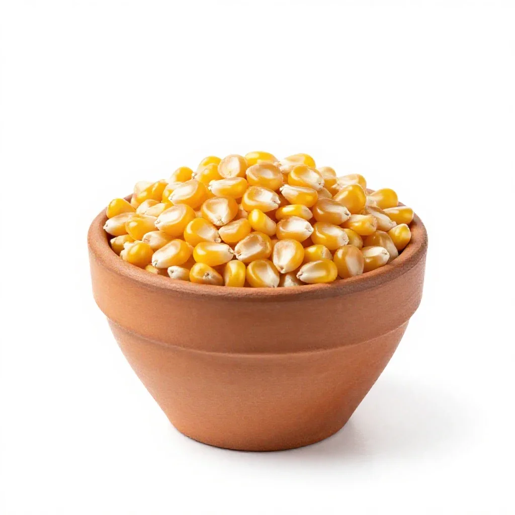 Flint corn isolated on a white background
