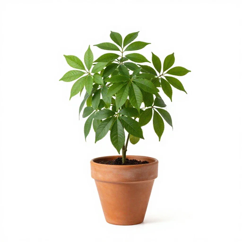 Friendship plant isolated on a white background
