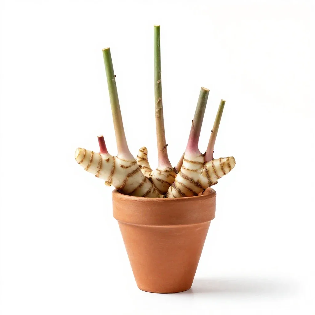 Galangal isolated on a white background