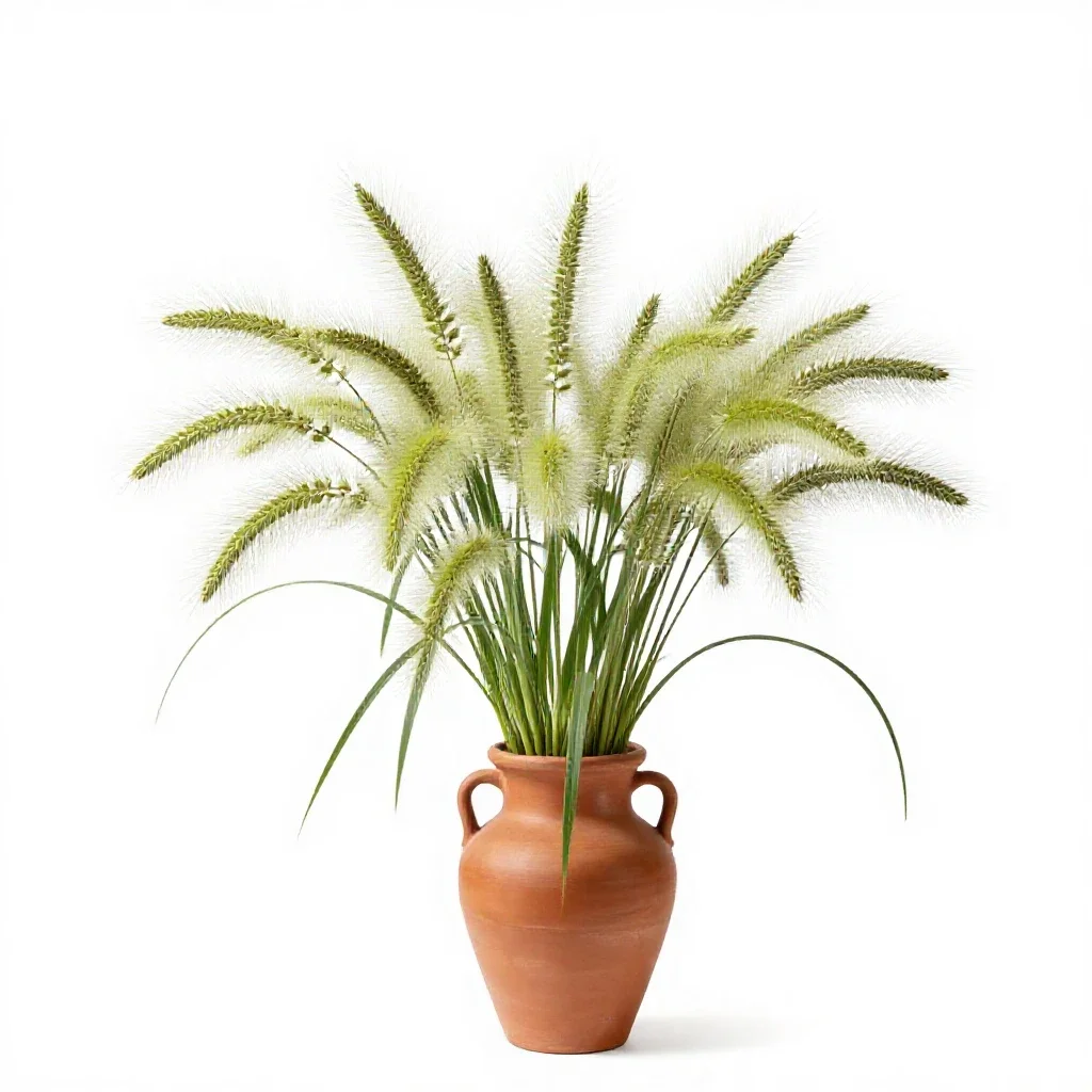 Giant foxtail isolated on a white background