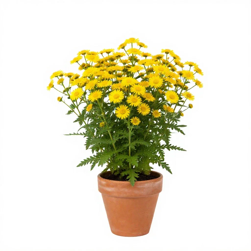 Grass-leaved golden aster isolated on a white background