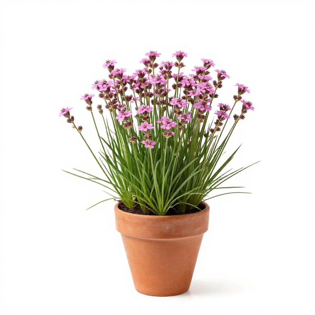 Grass poly isolated on a white background