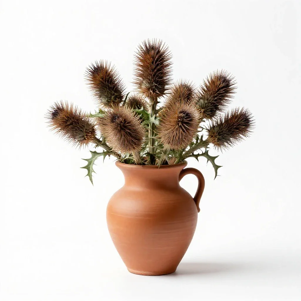 Great burdock isolated on a white background